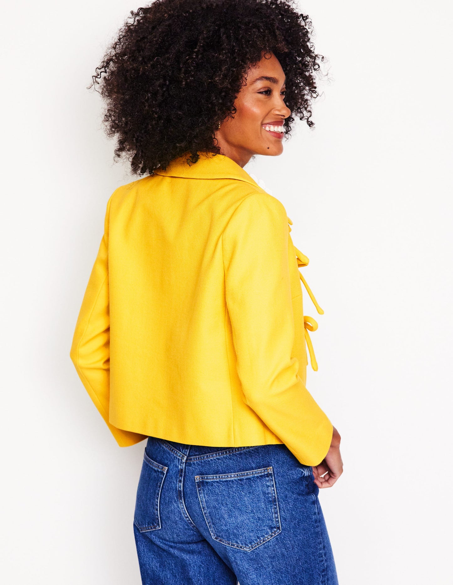 Bow Jacket-Pineapple Yellow