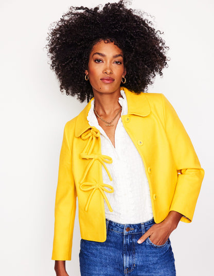 Bow Jacket-Pineapple Yellow