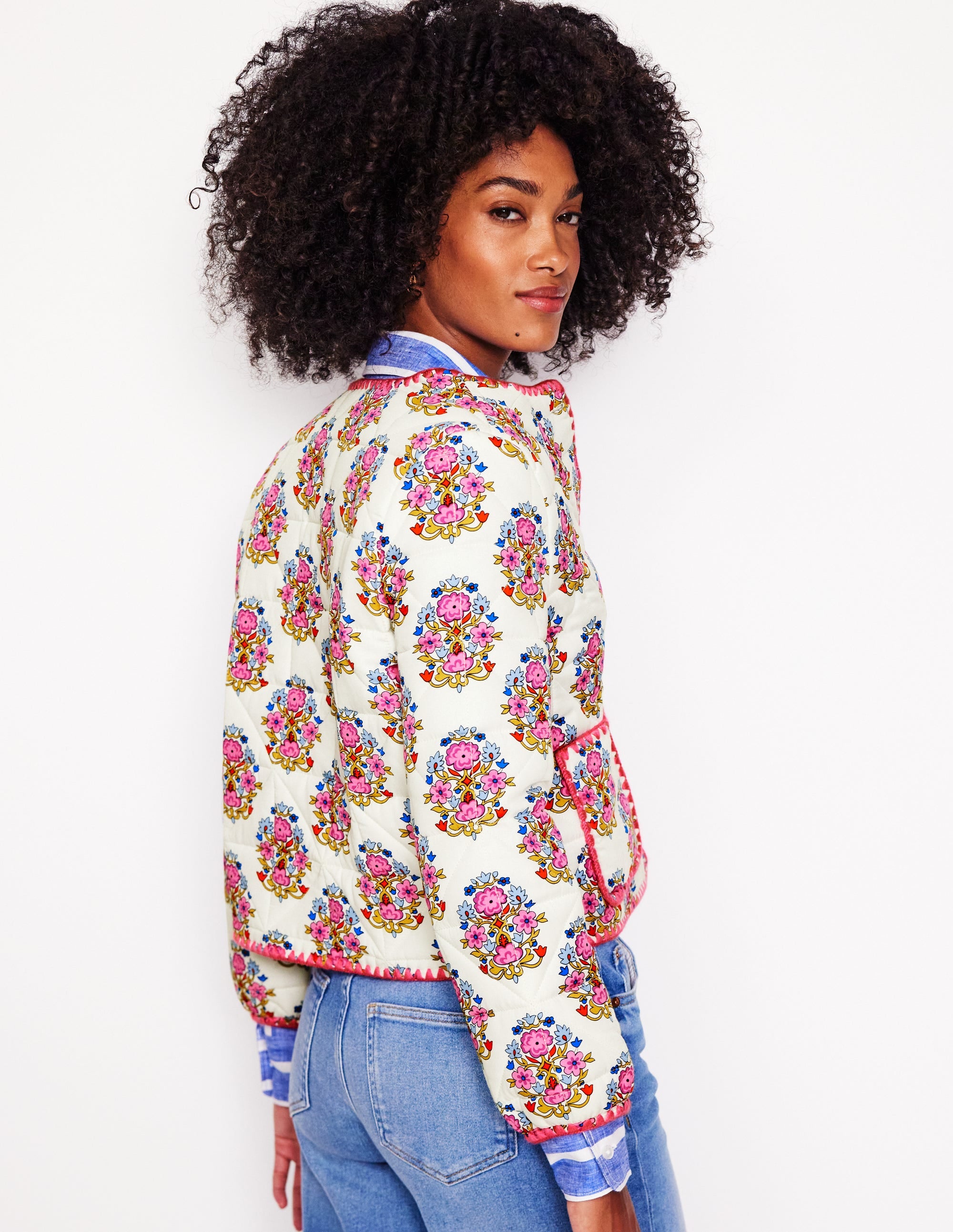 Chelsea Quilted Jacket-Wildflower Stamp - Image 3