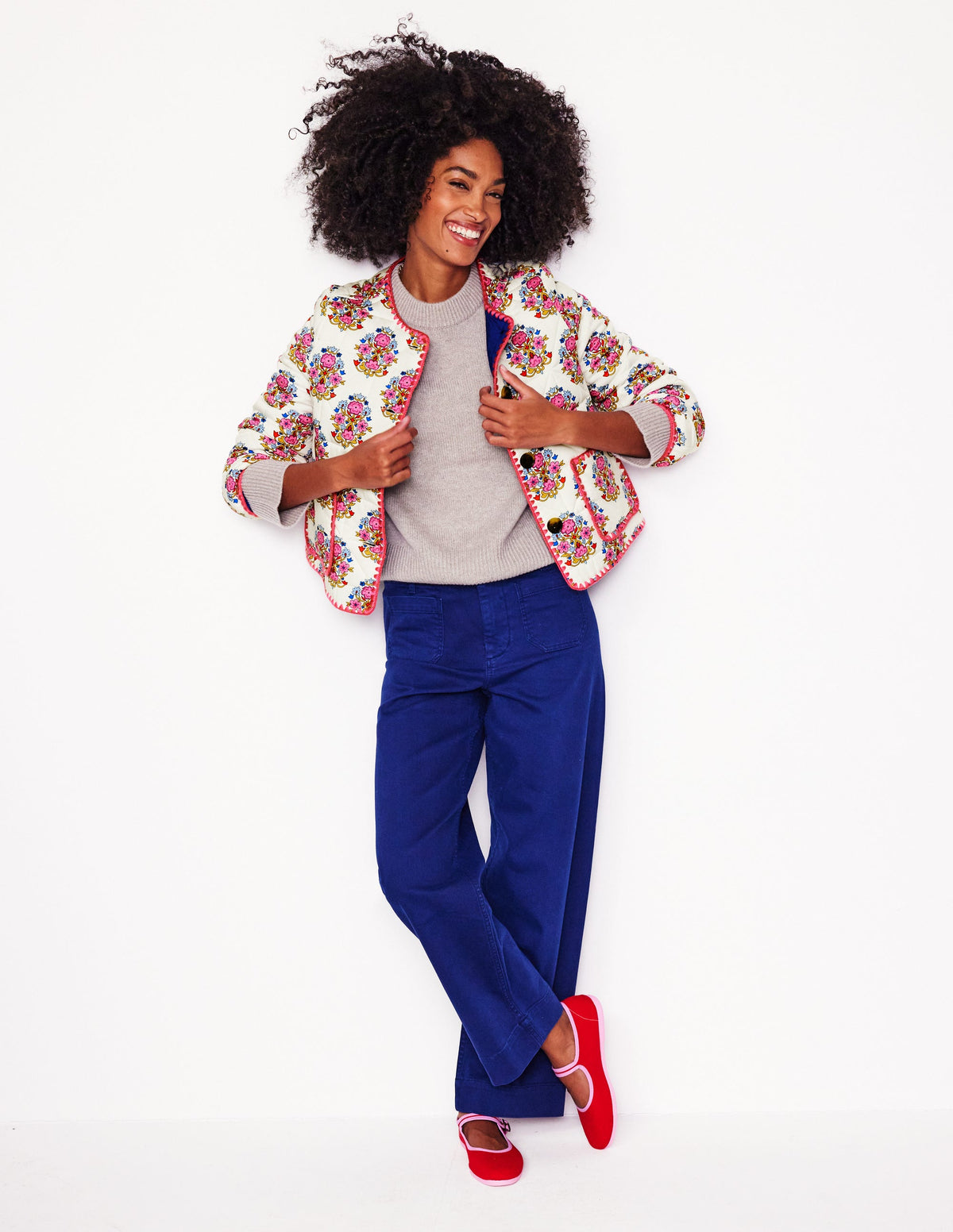Chelsea Quilted Jacket-Wildflower Stamp - Image 5