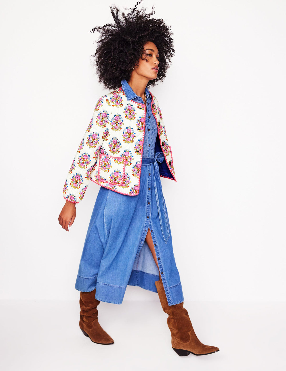 Chelsea Quilted Jacket-Wildflower Stamp - Image 6