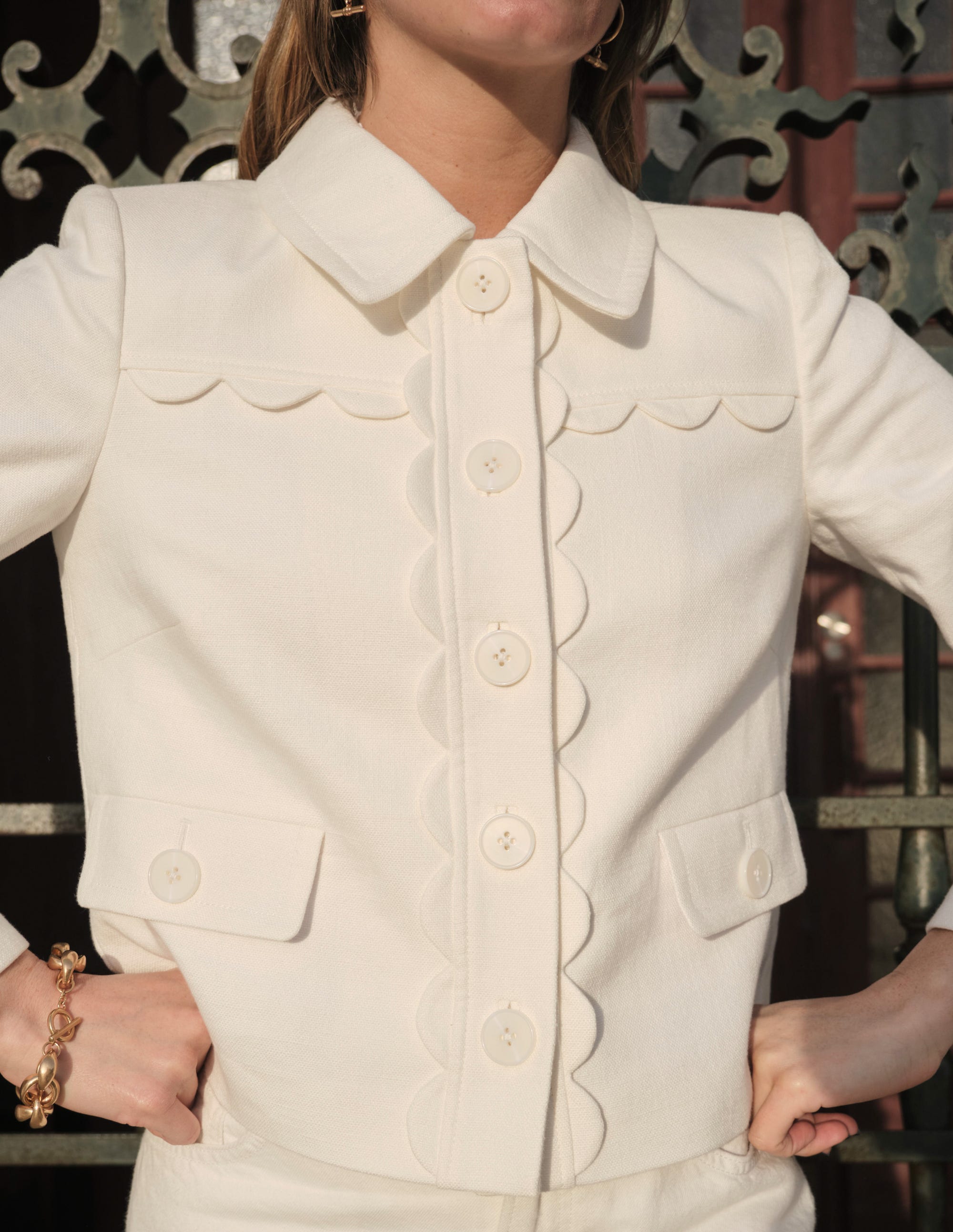 Scallop Jacket-Ivory - Image 2
