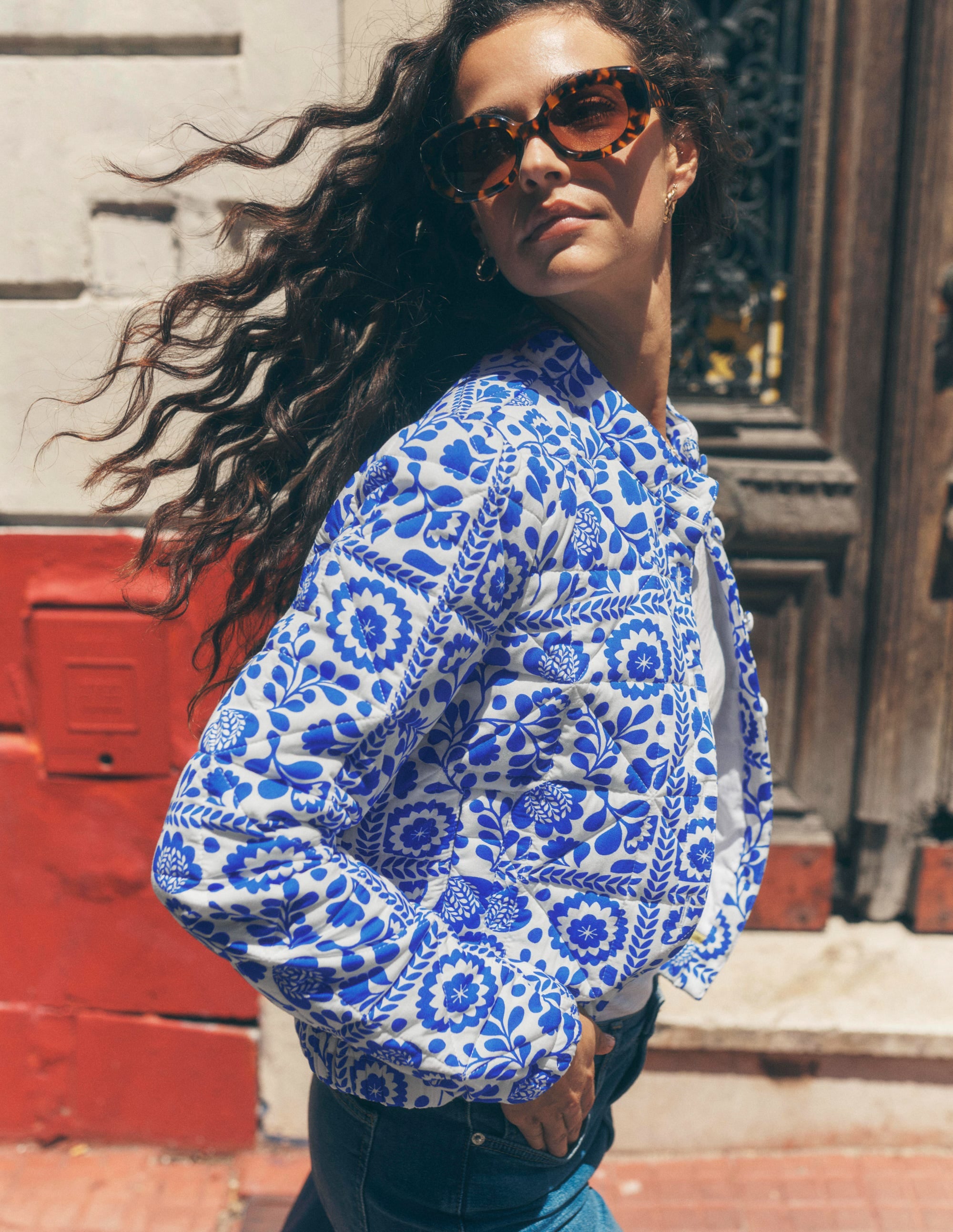 ジャケット・アウター THE TOE Shaftesbury Coat S Highbury Quilted Jacket-Vine Tile | Boden USA