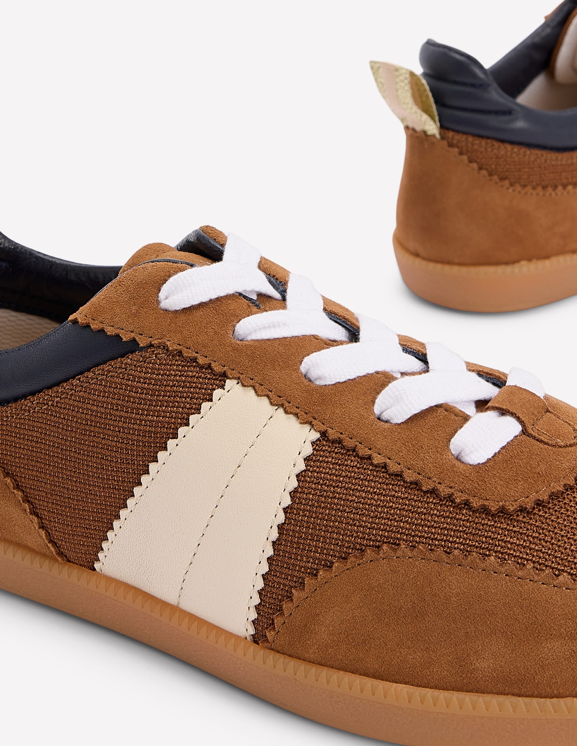 Erin Retro Tennis Trainers-Gingersnap - Image 4