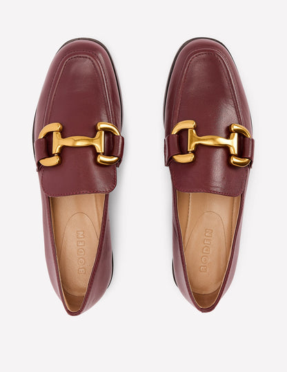 Iris Snaffle Loafers-Oxblood-5