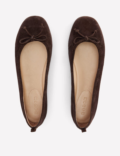 Kitty Flexi Sole Ballet Flats-Chocolate-5