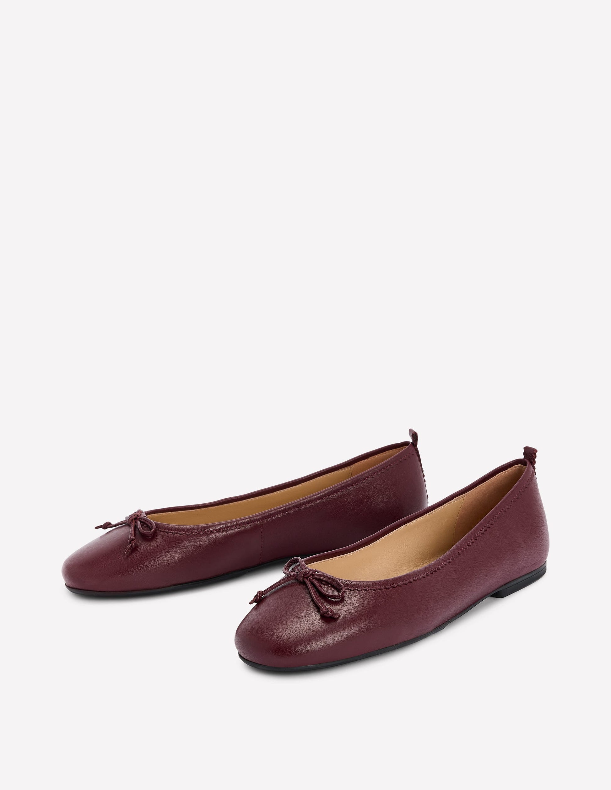 Kitty Flexi Sole Ballet Flats-Oxblood-3