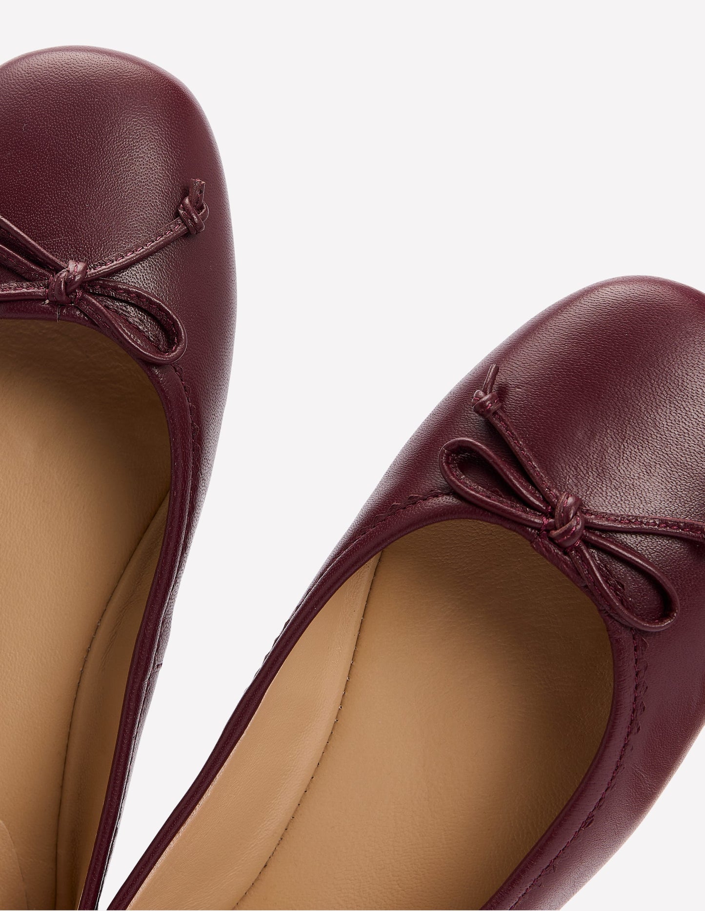 Kitty Flexi Sole Ballet Flats-Oxblood