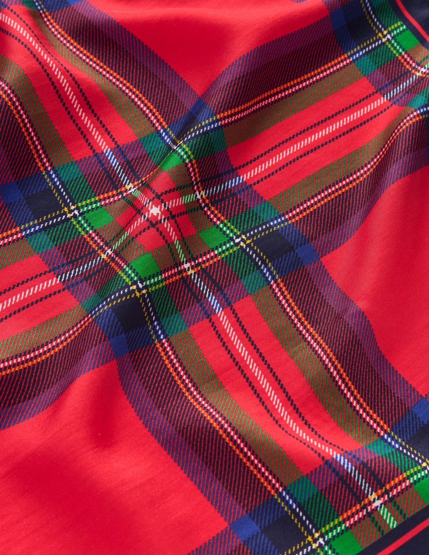 Silk Square Scarf-Tartan