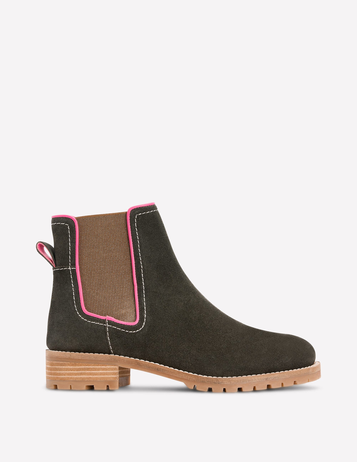 Freya Chelsea Boots-Dark Moss - Image 1