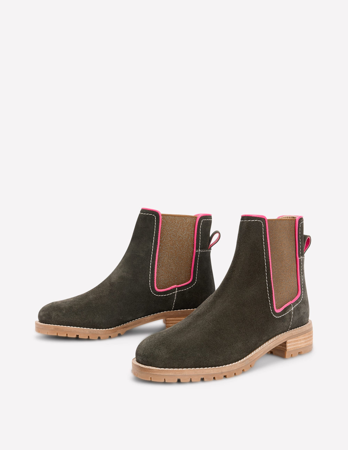 Freya Chelsea Boots-Dark Moss - Image 3