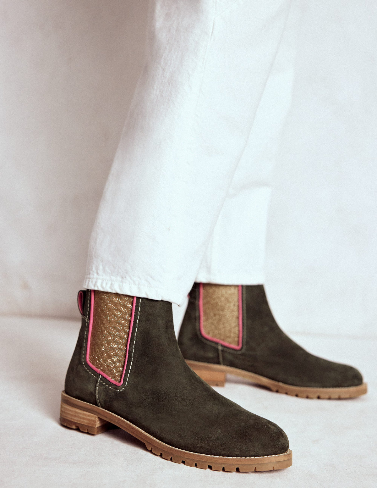 Freya Chelsea Boots-Dark Moss - Image 2