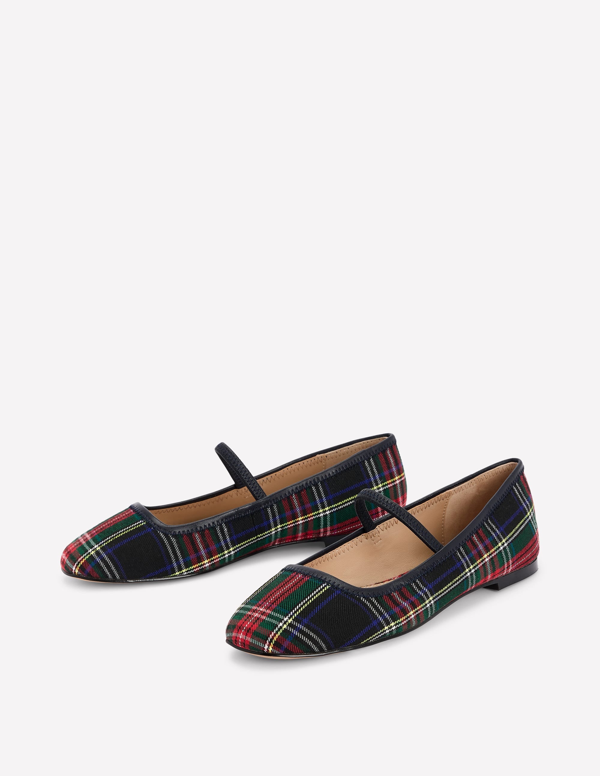 Thea Mary Jane Ballet Flats-Check - Image 3