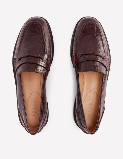 Nya Penny Loafers-Oxblood-7