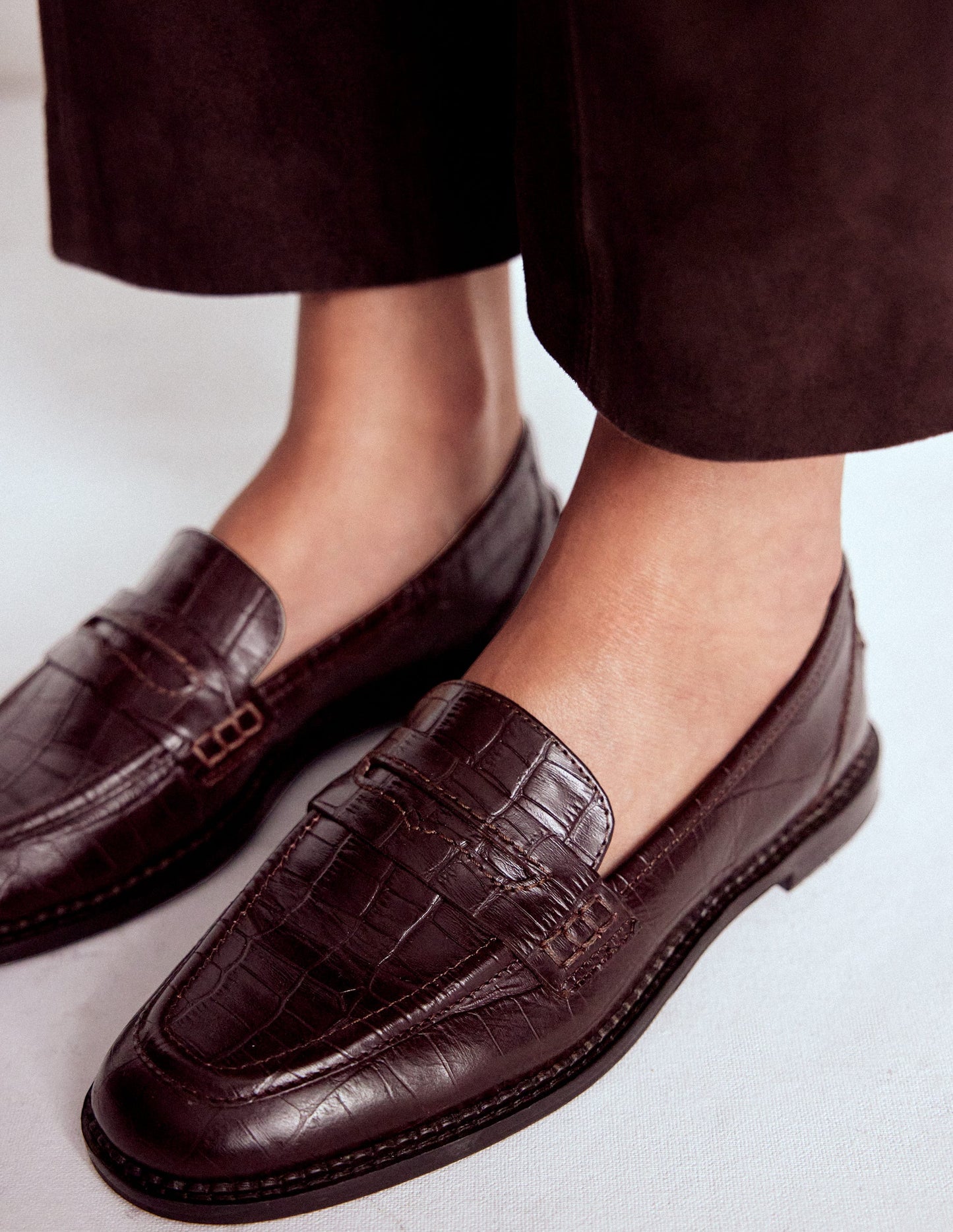 Nya Penny Loafers-Oxblood