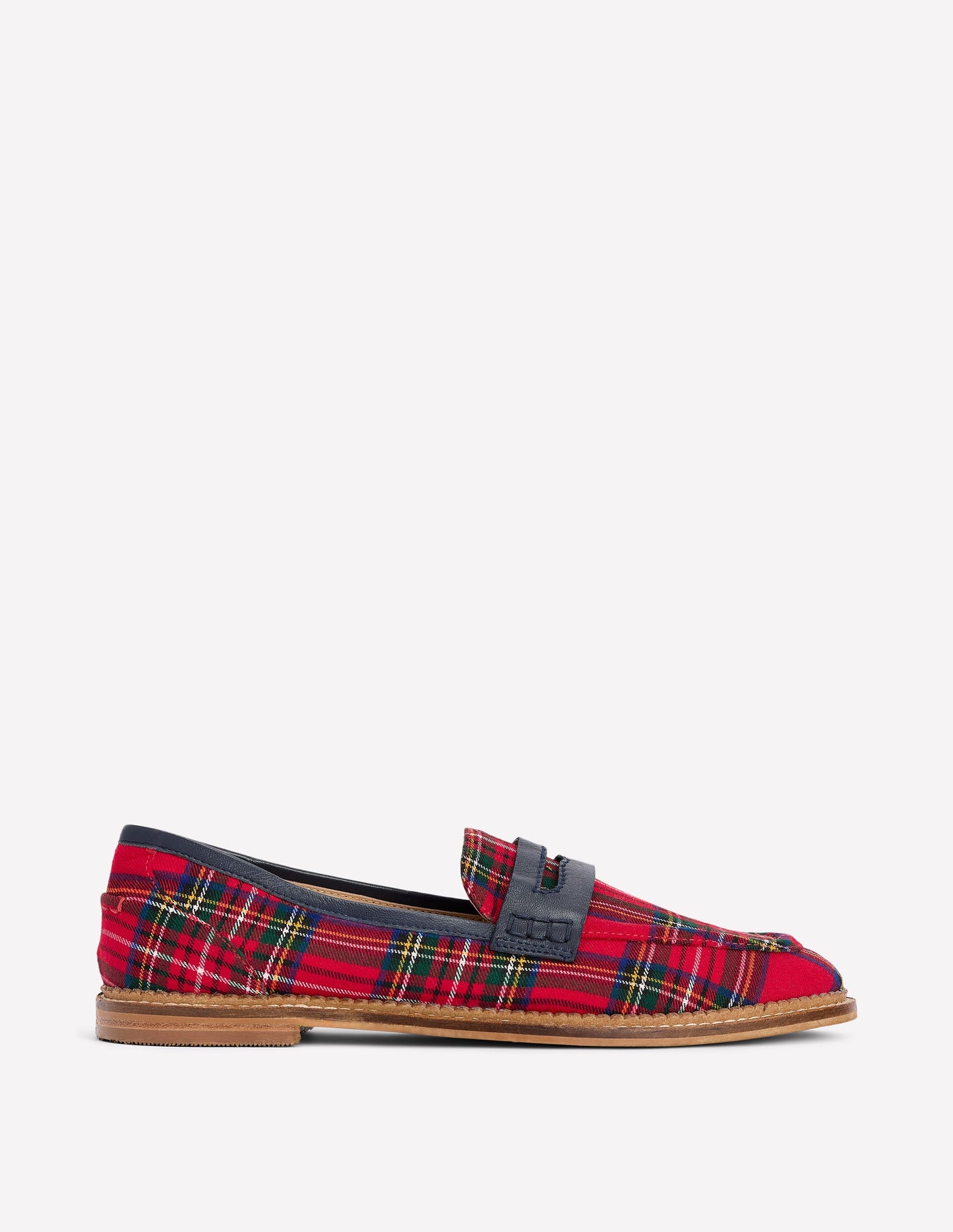 Nya Penny Loafers-Tartan Boden USA - Main Image