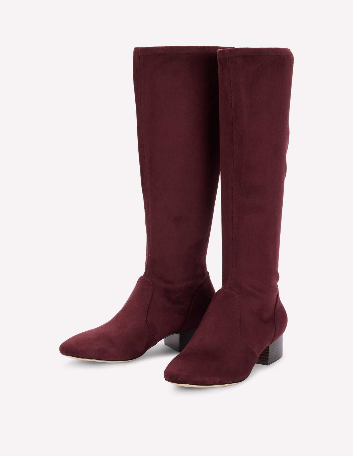 Flat Stretch Knee Boots-Chestnut - Image 3