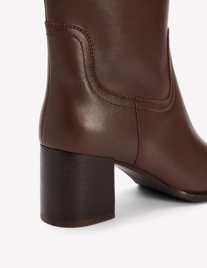 Skye Smart Knee Boots-Chocolate - Image 4