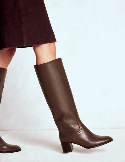 Skye Smart Knee Boots-Chocolate-2