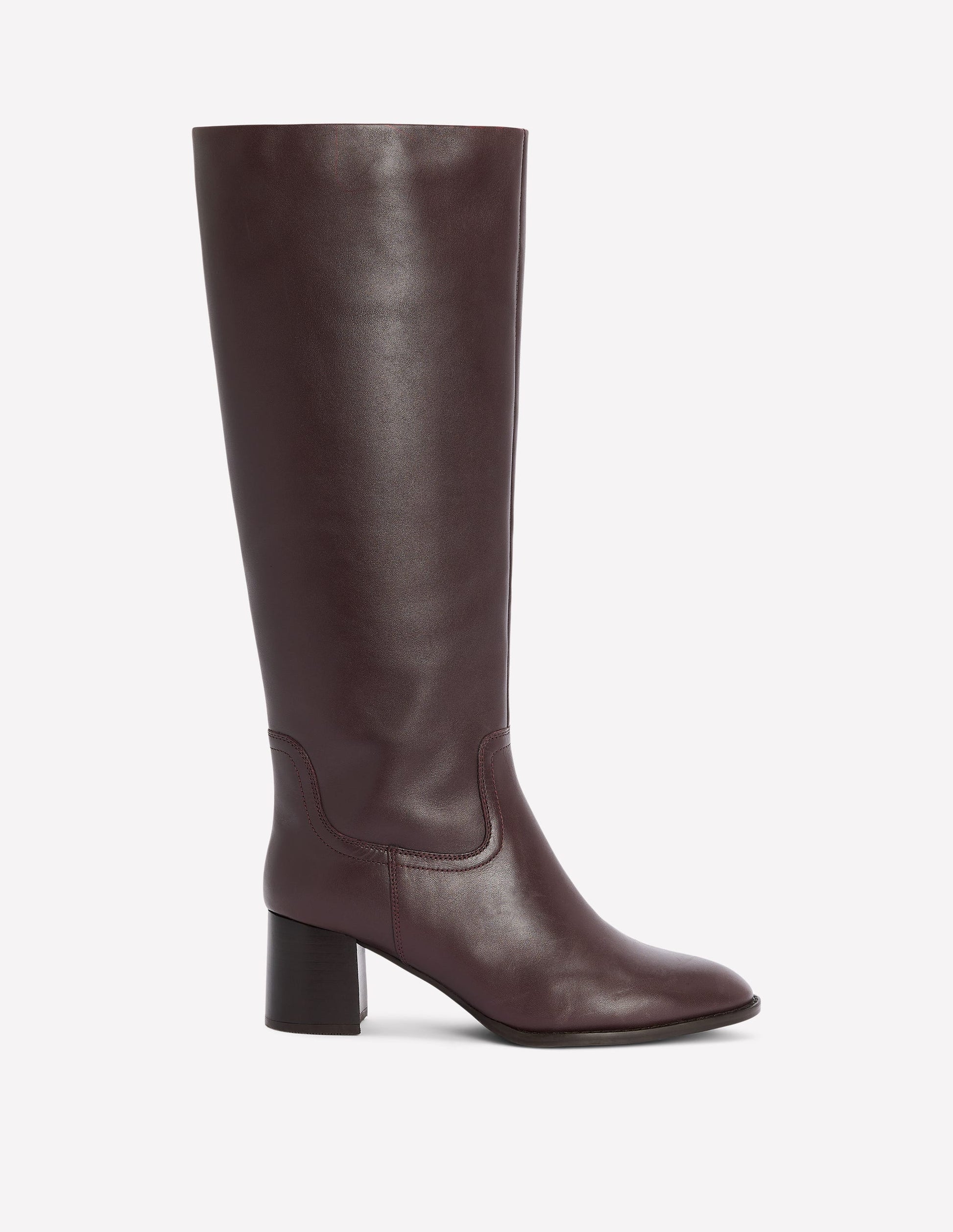 Skye Smart Knee Boots-Dark Cherry-1