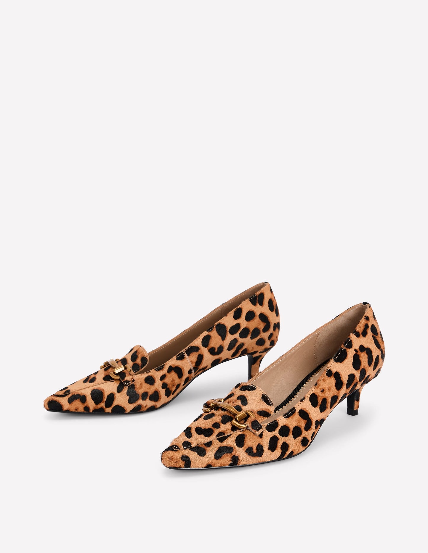Iris Heel Snaffle Point Loafer-Leopard