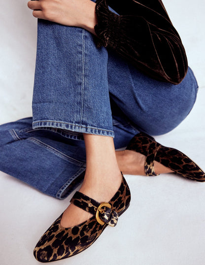 Kylie Flat Buckle Mary Janes-Leopard-2