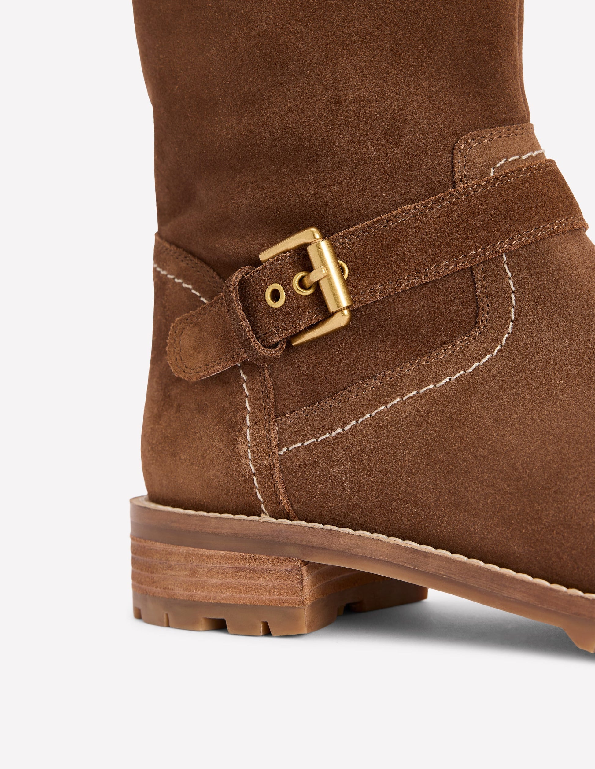 Buckle Knee High Boots-Coconut-4
