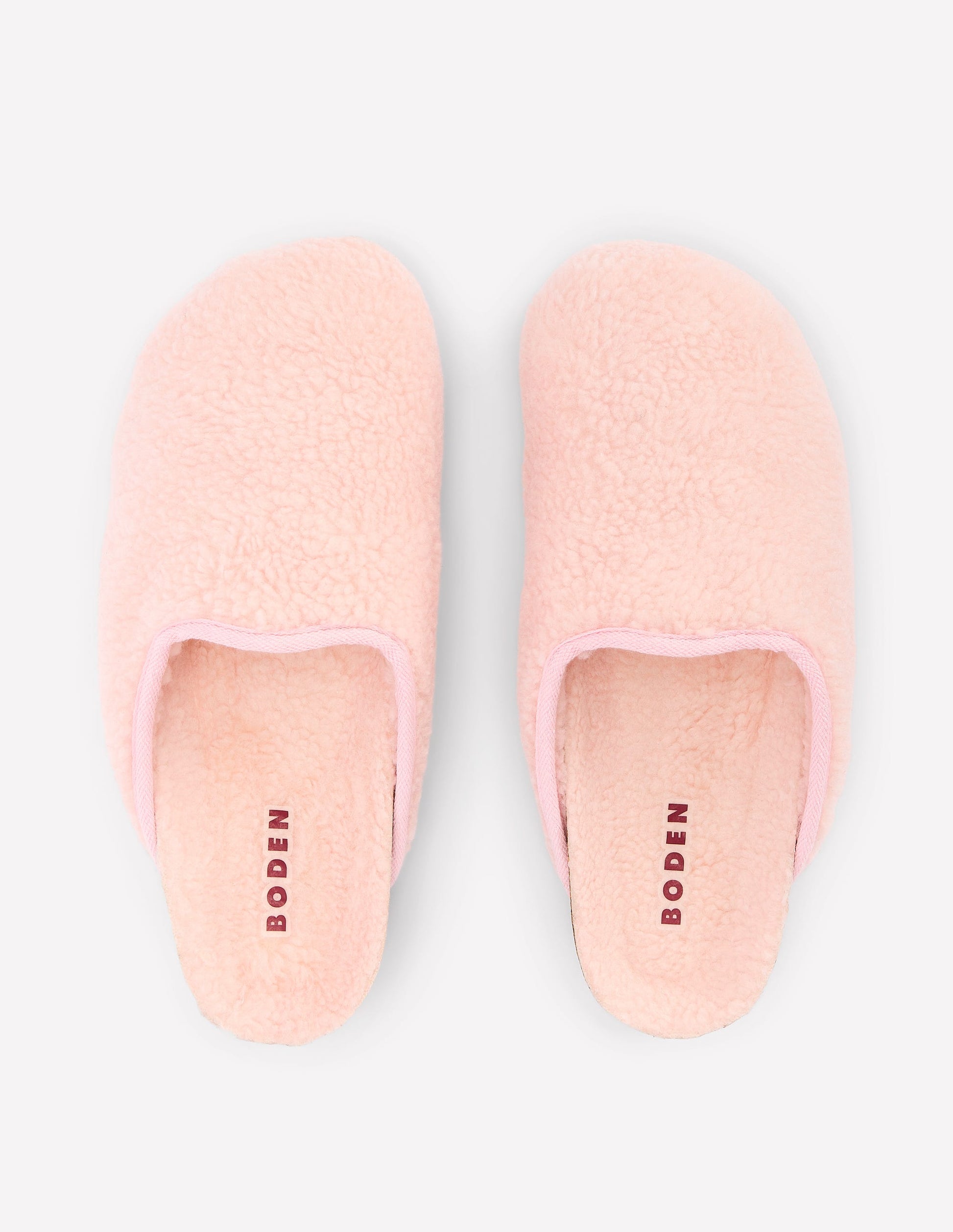 Contrast Sole Mule Slippers-Pink-5