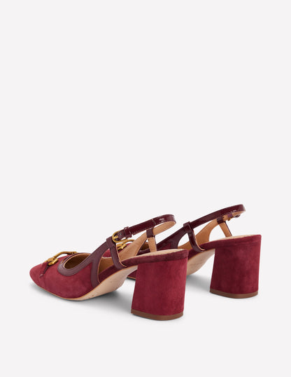 Iris Snaffle Slingback Heels-Oxblood-5