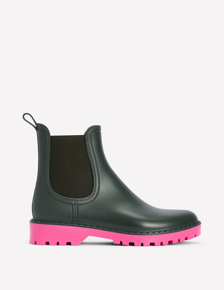 Chelsea Wellie Boot-Woodland Green