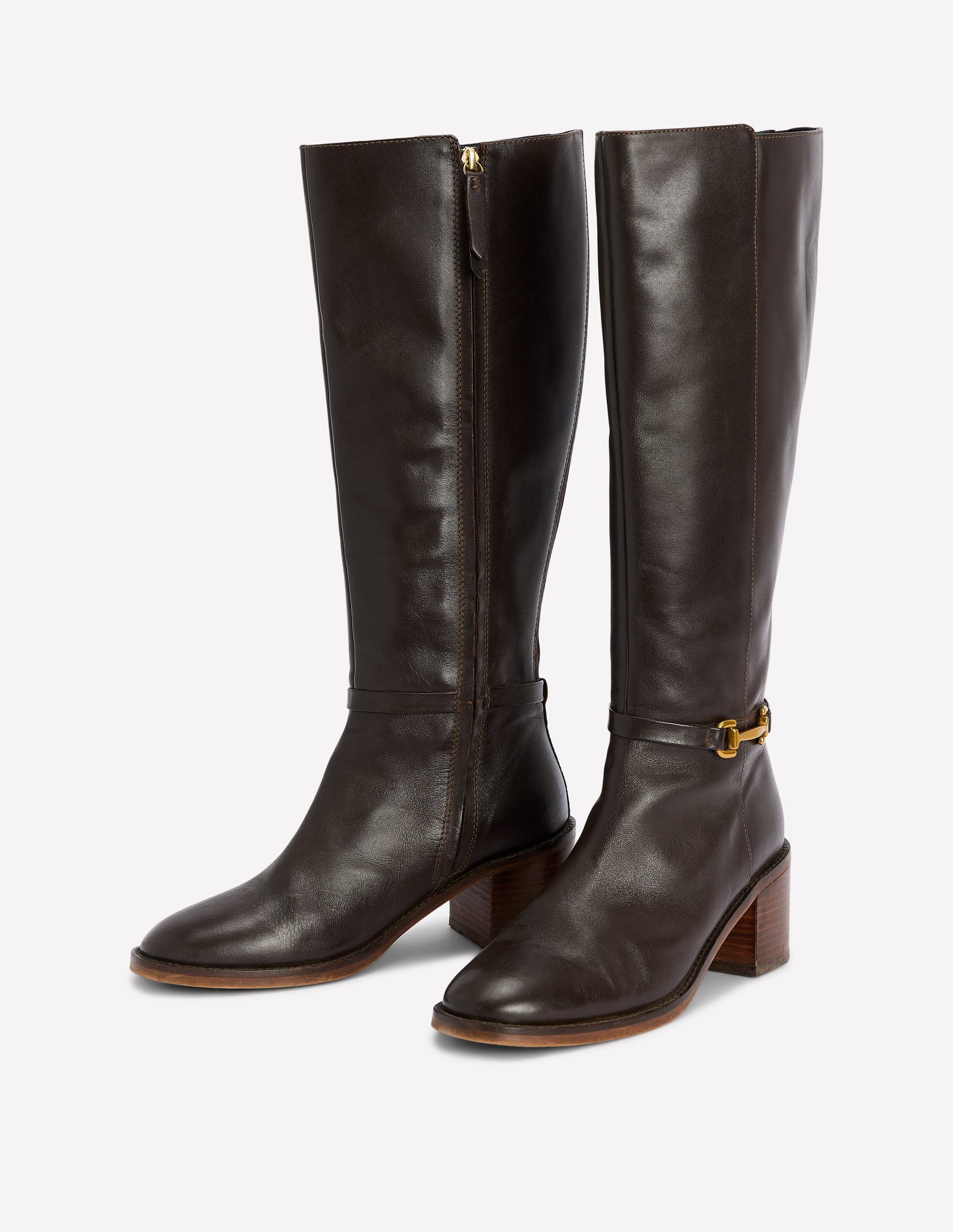 Iris Snaffle Heel Boot-Chocolate-3