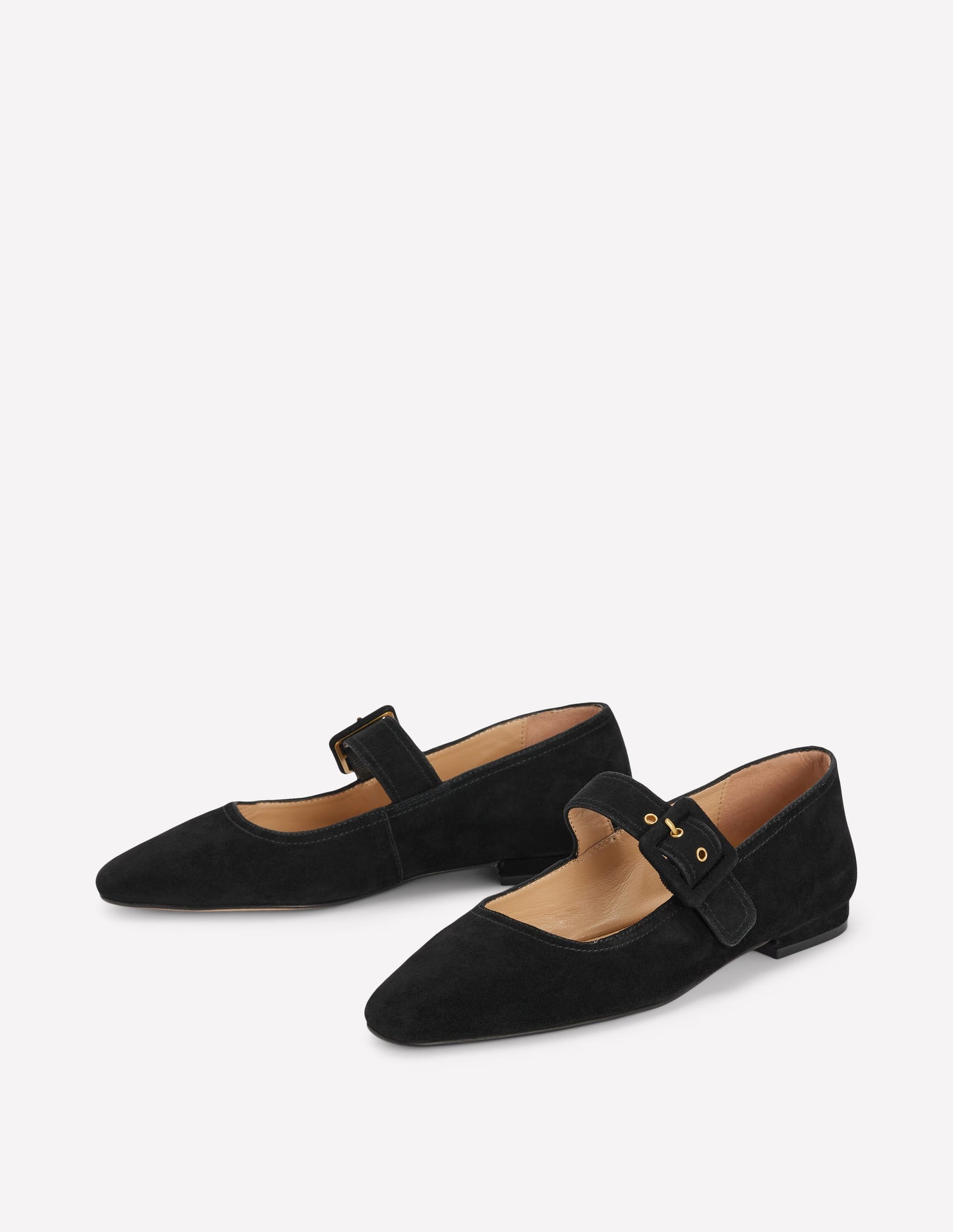 Vic Chisel Toe Mary Janes-Black