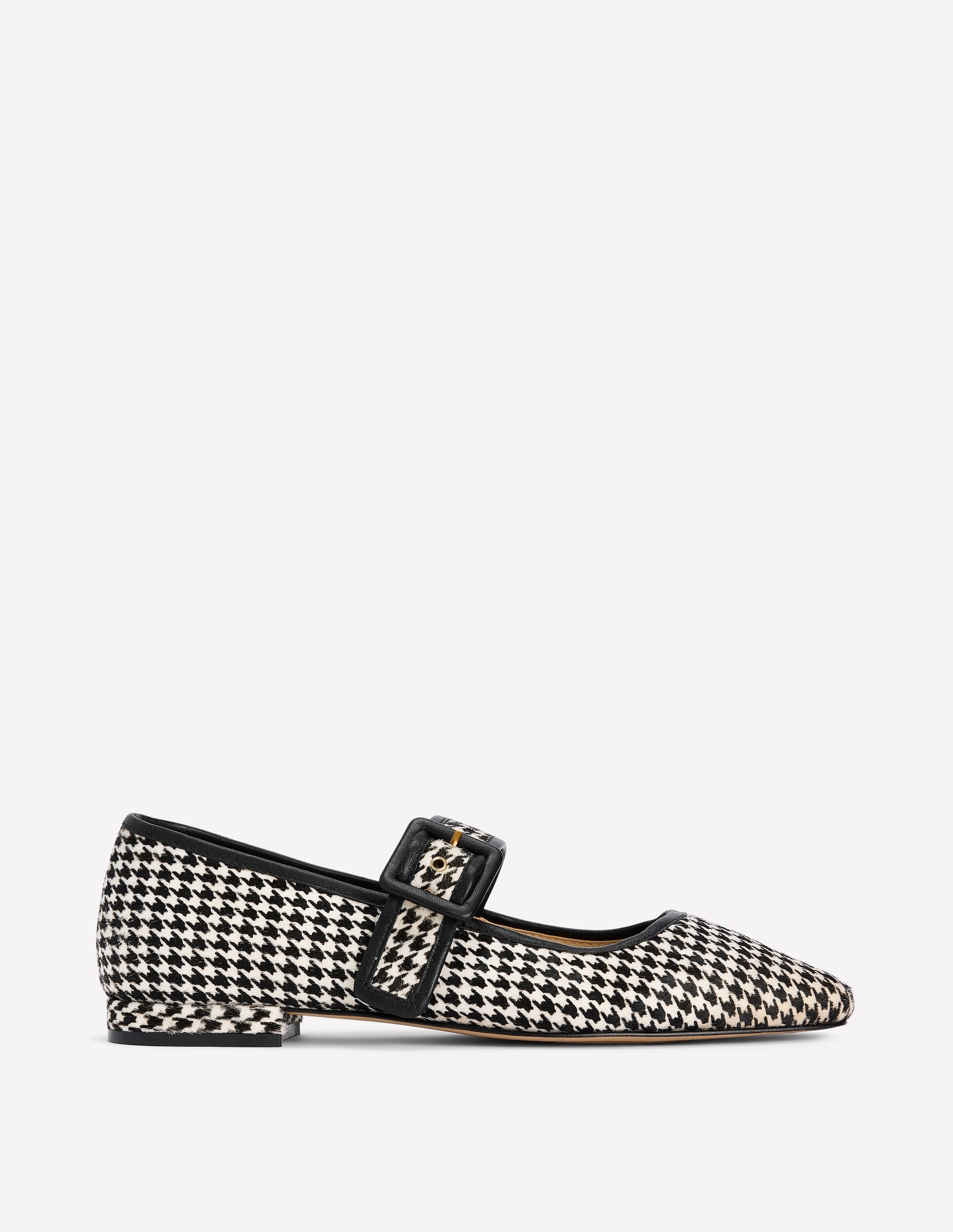 Vic Chisel Toe Mary Janes-White/Black - Image 1