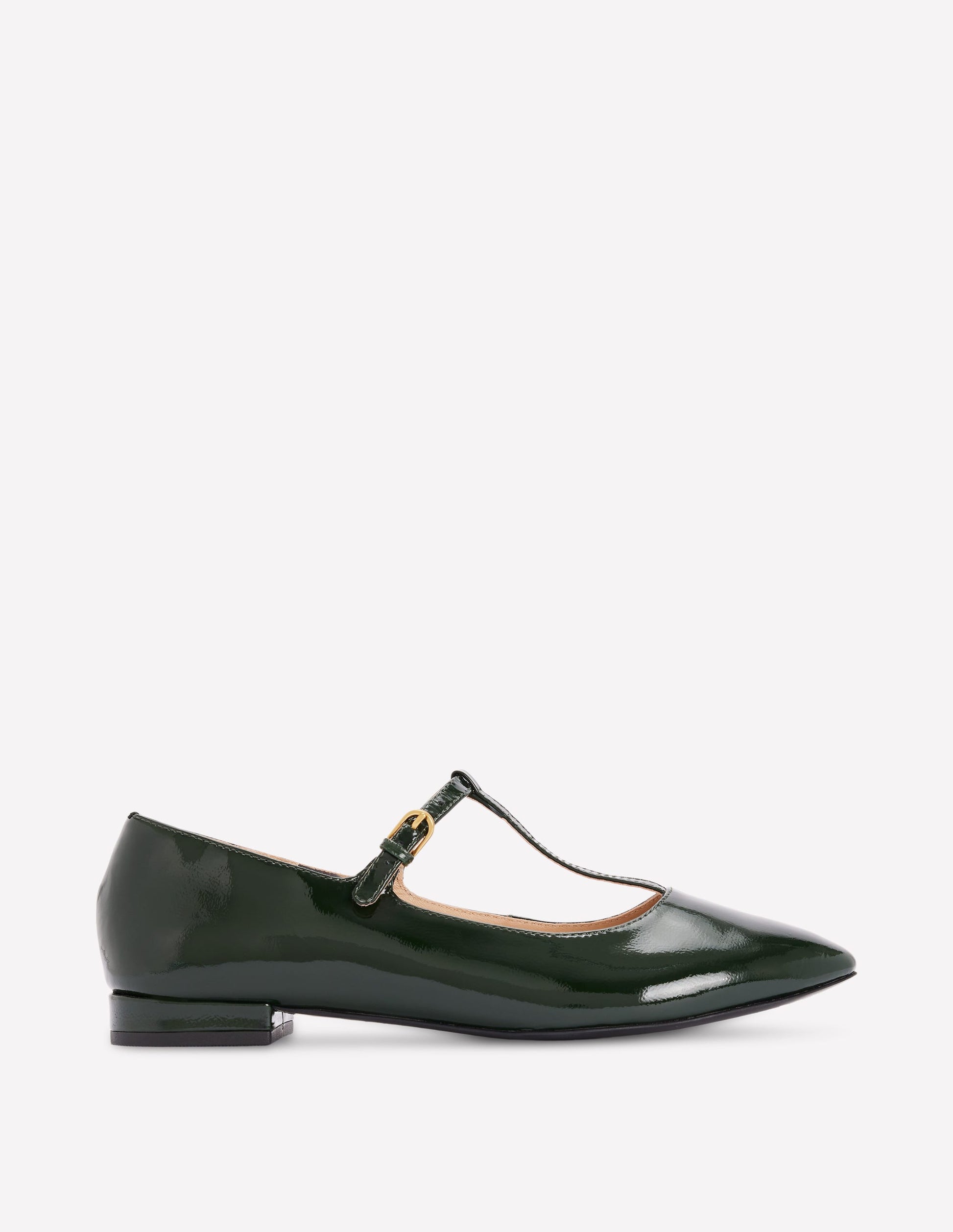 Boden Women's Round Toe T-Bar Flats in Green | Size 39 Boden Women's Round Toe T-Bar Flats in Green | Size 39