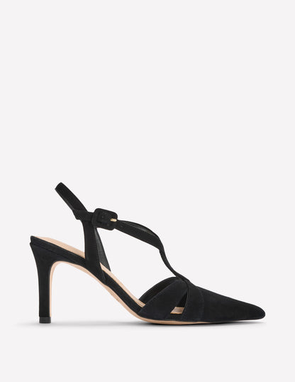 Point Interlocked Heels-Black-1