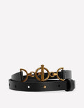 T-bar Ring Belt-Black