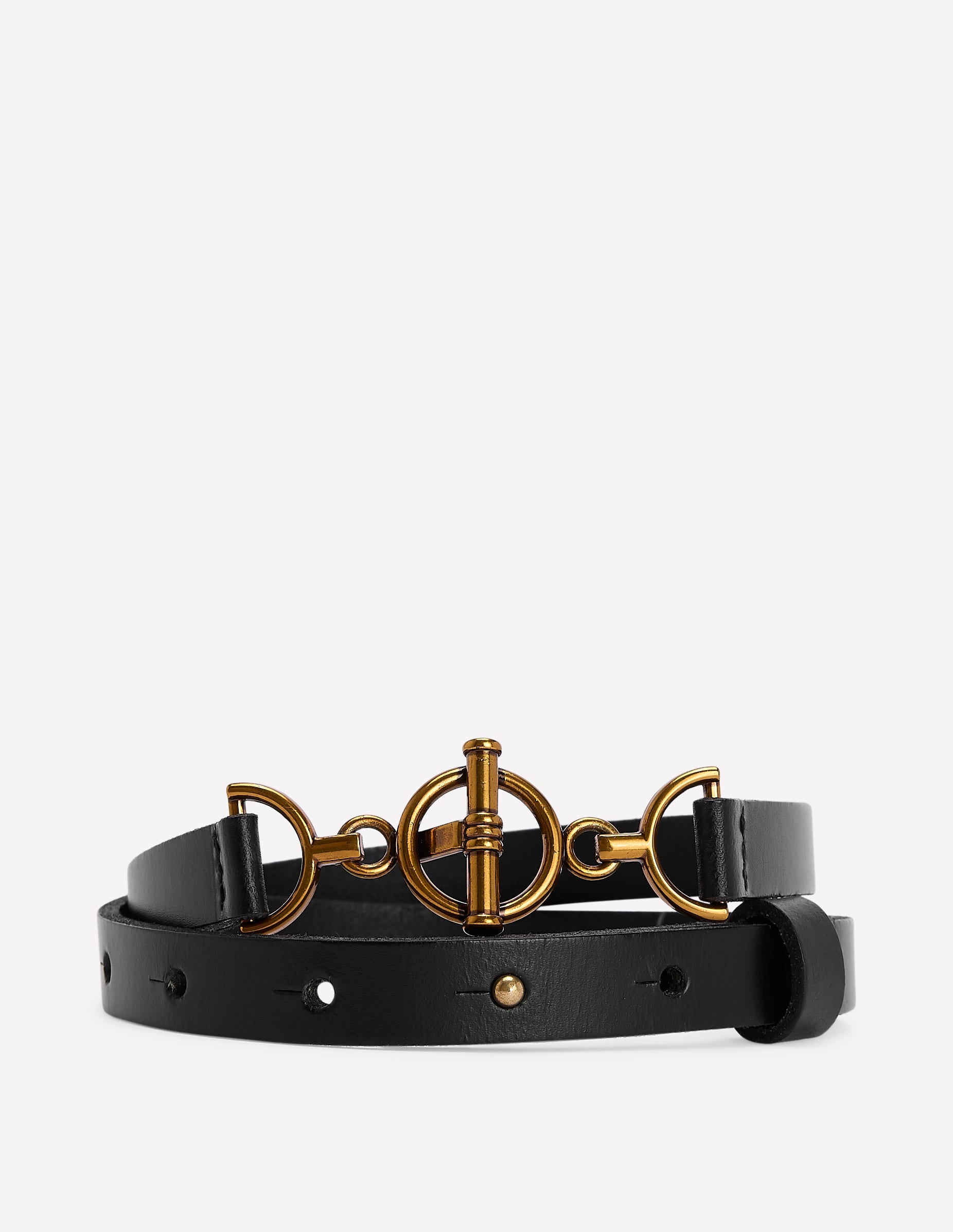 T-bar Ring Belt-Black - Image 1