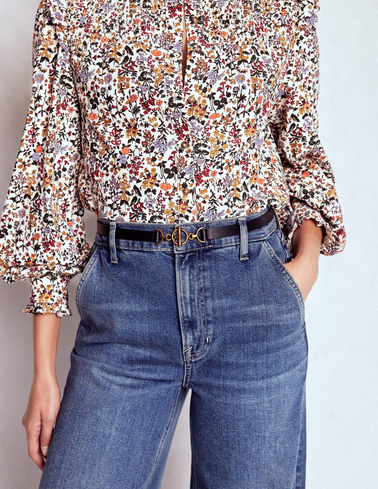 T-bar Ring Belt-Black