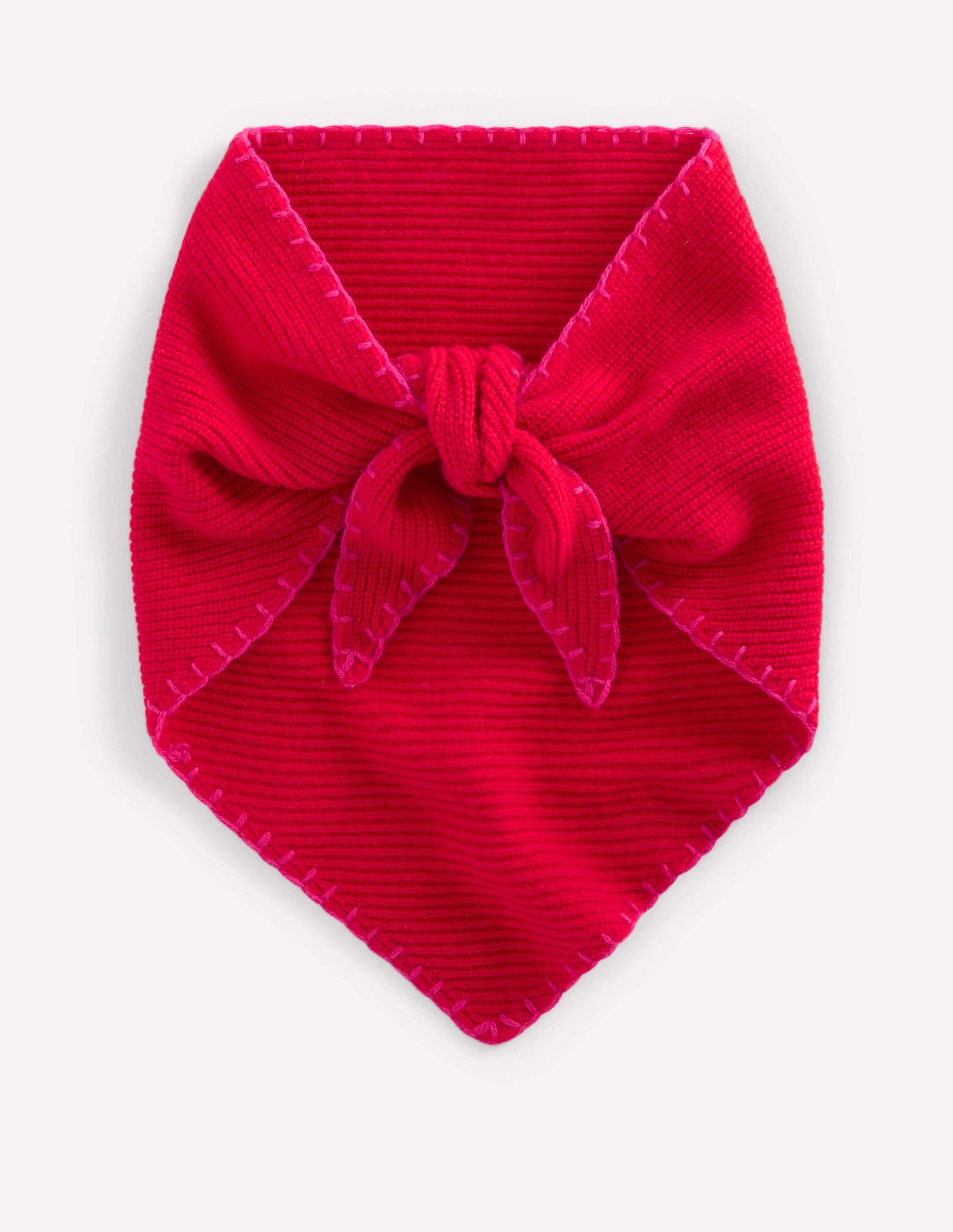 Wool Neckerchief-Plain Red-1