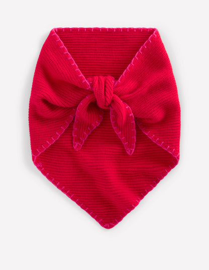 Wool Neckerchief-Plain Red-1