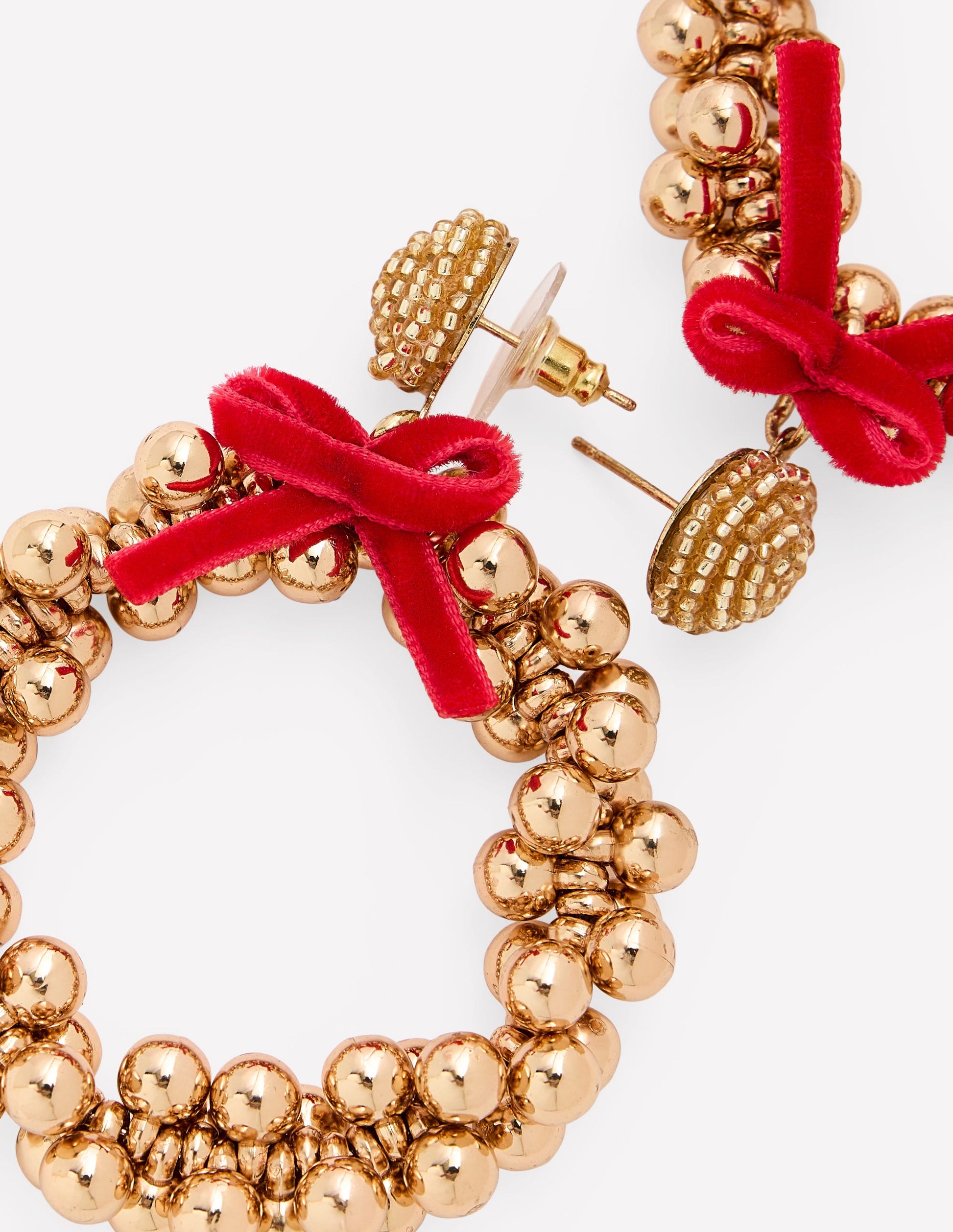 Christmas Novelty Earrings-Wreath-3