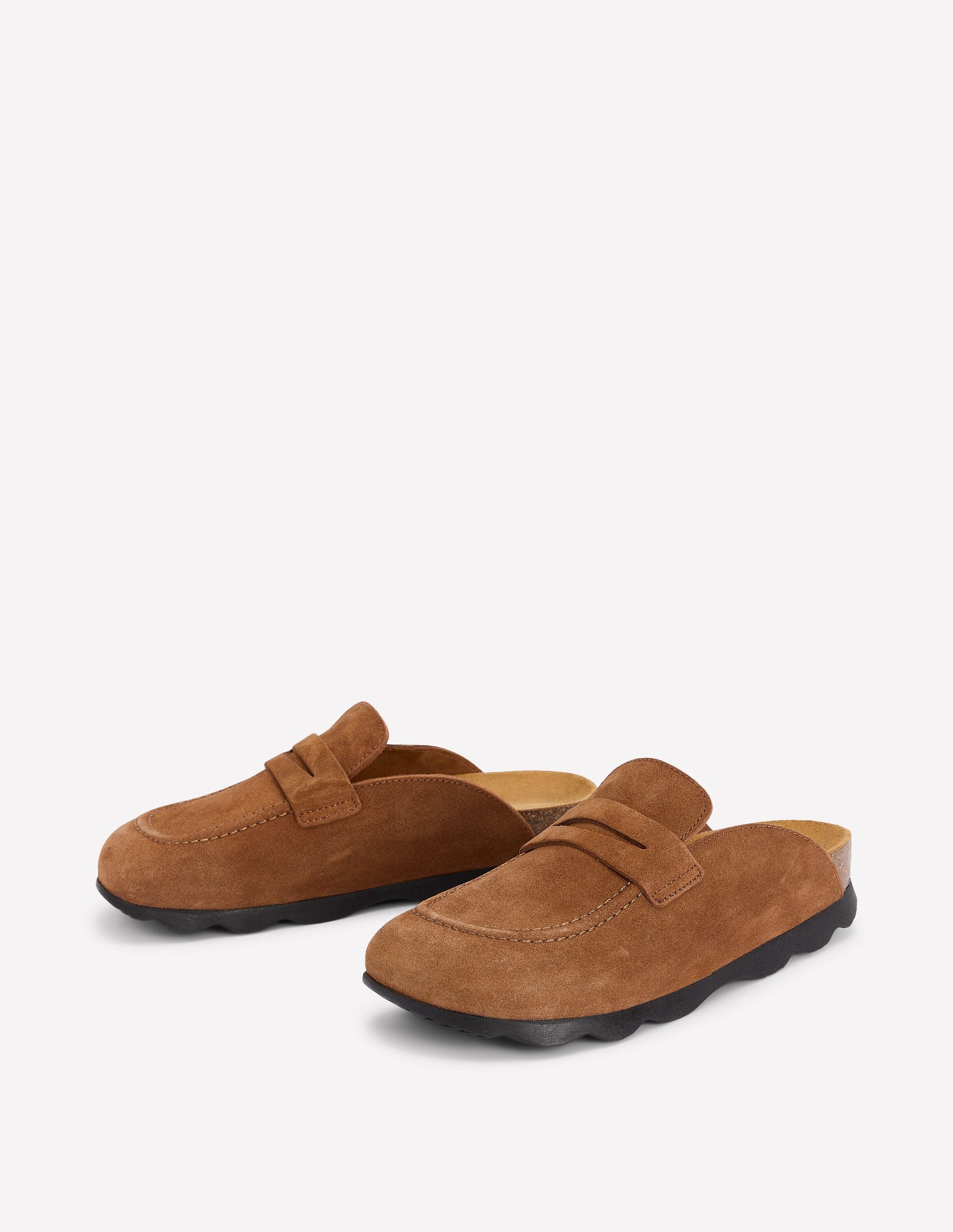 Suede Mule Clog-Raw Umber-3