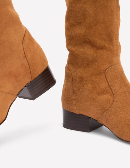 Flat Stretch Boots-Acorn-3