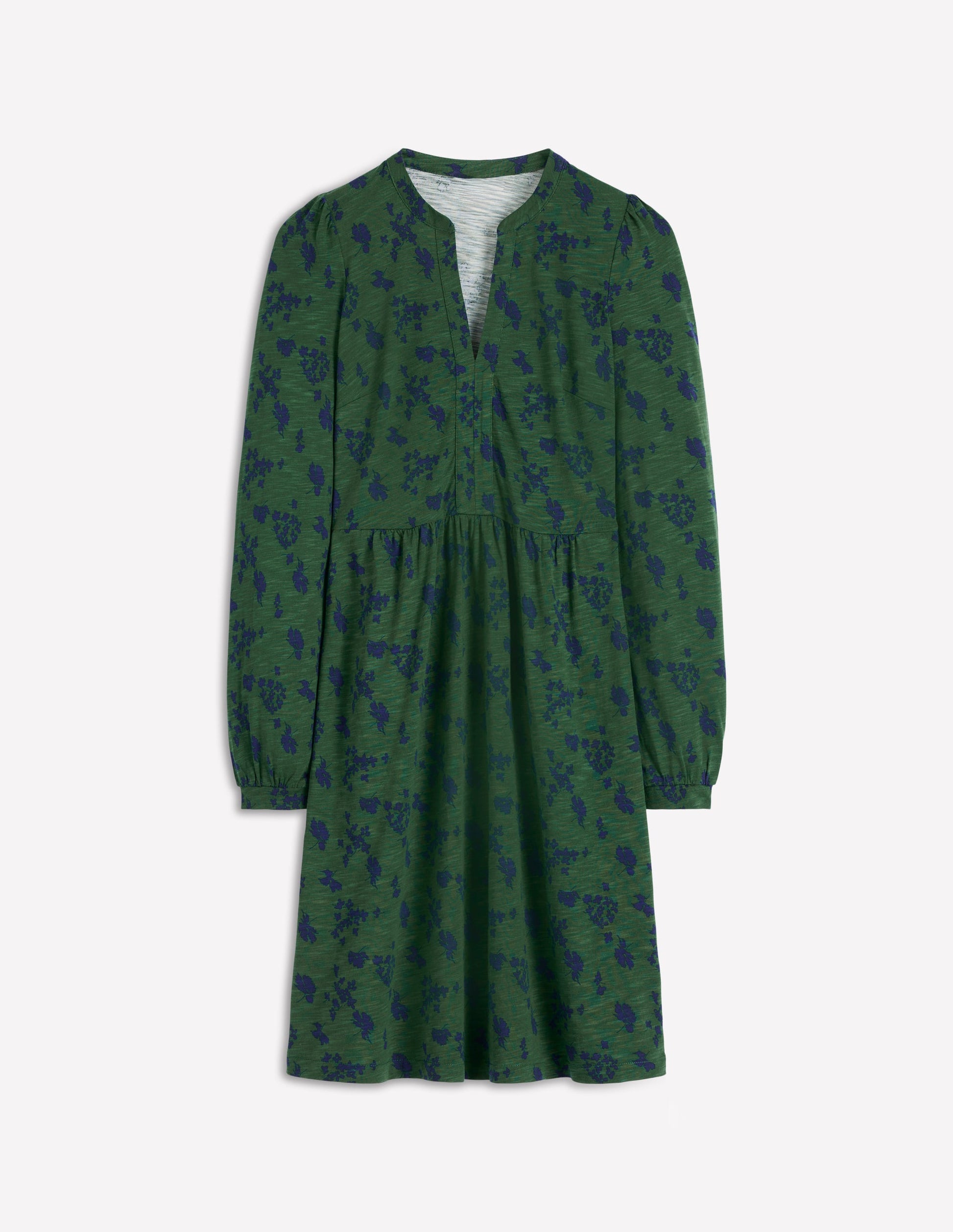 Naomi Relaxed Jersey Dress-Dark Green, Dainty Meadow-5