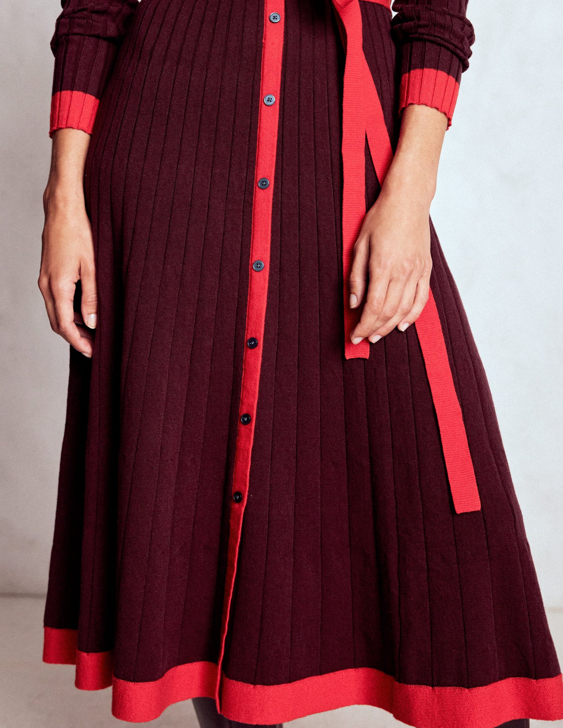Rachel Knitted Shirt Dress-Deep Wisteria | Boden USA Rachel Knitted Shirt Dress-Deep Wisteria | Boden USA