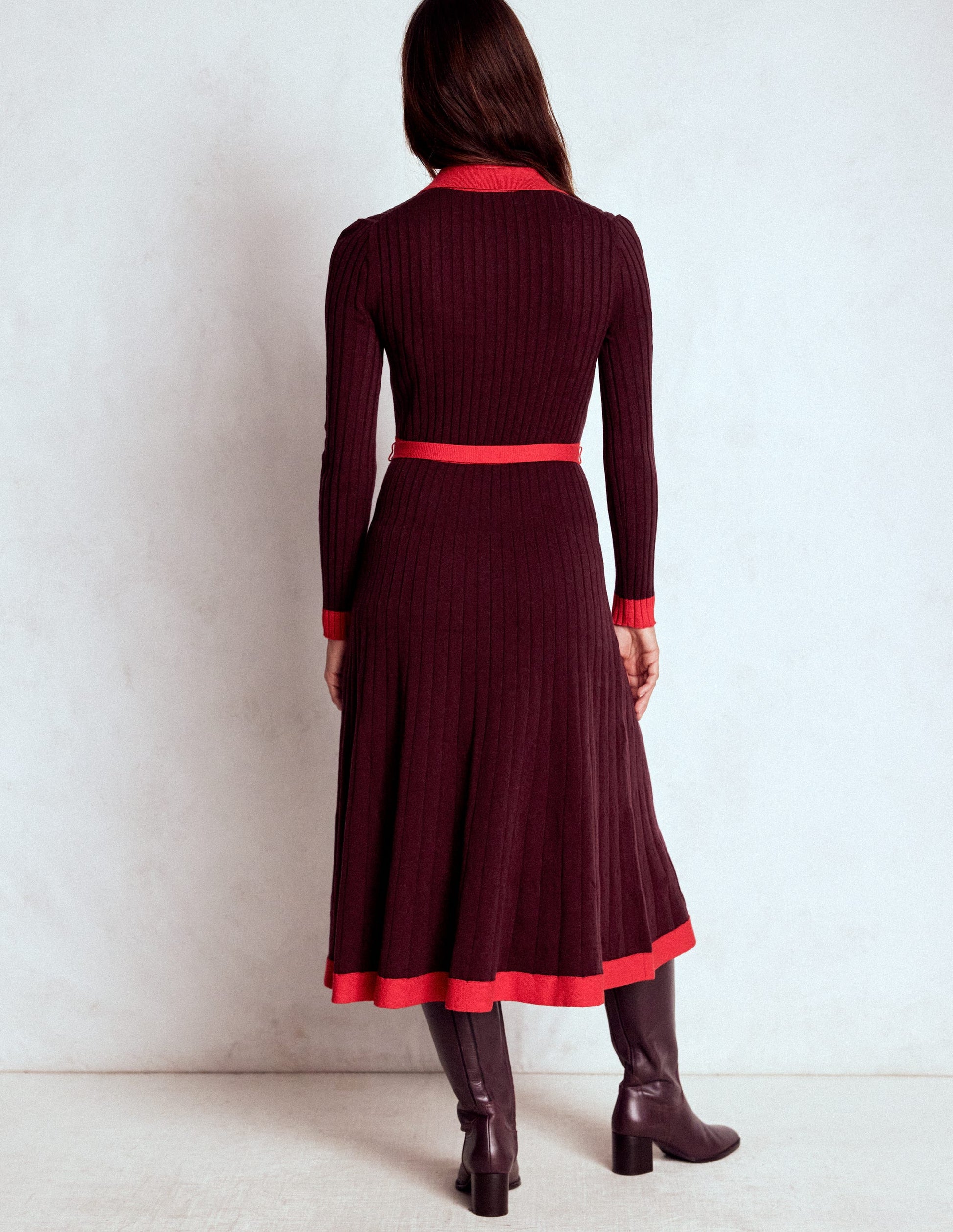 Rachel Knitted Shirt Dress-Deep Wisteria | Boden USA Rachel Knitted Shirt Dress-Deep Wisteria | Boden USA