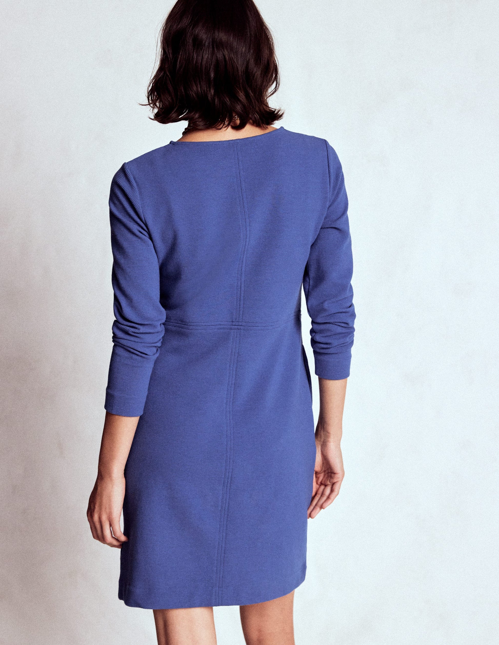 Cornelia Ottoman Dress-Denim Blue Cornelia Ottoman Dress-Denim Blue
