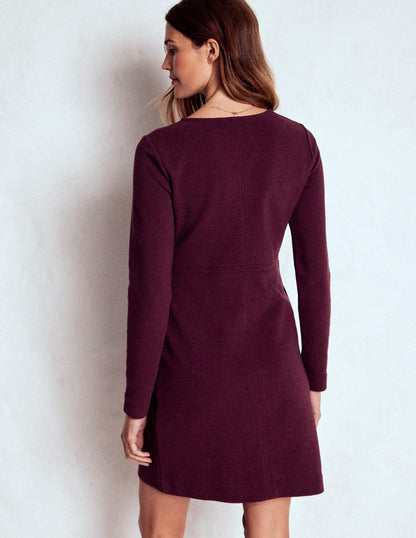 Cornelia Ottoman Dress-Dark Cherry-3