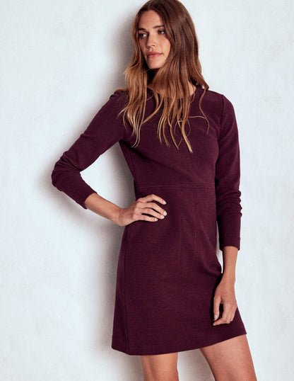 Cornelia Ottoman Dress-Dark Cherry-5