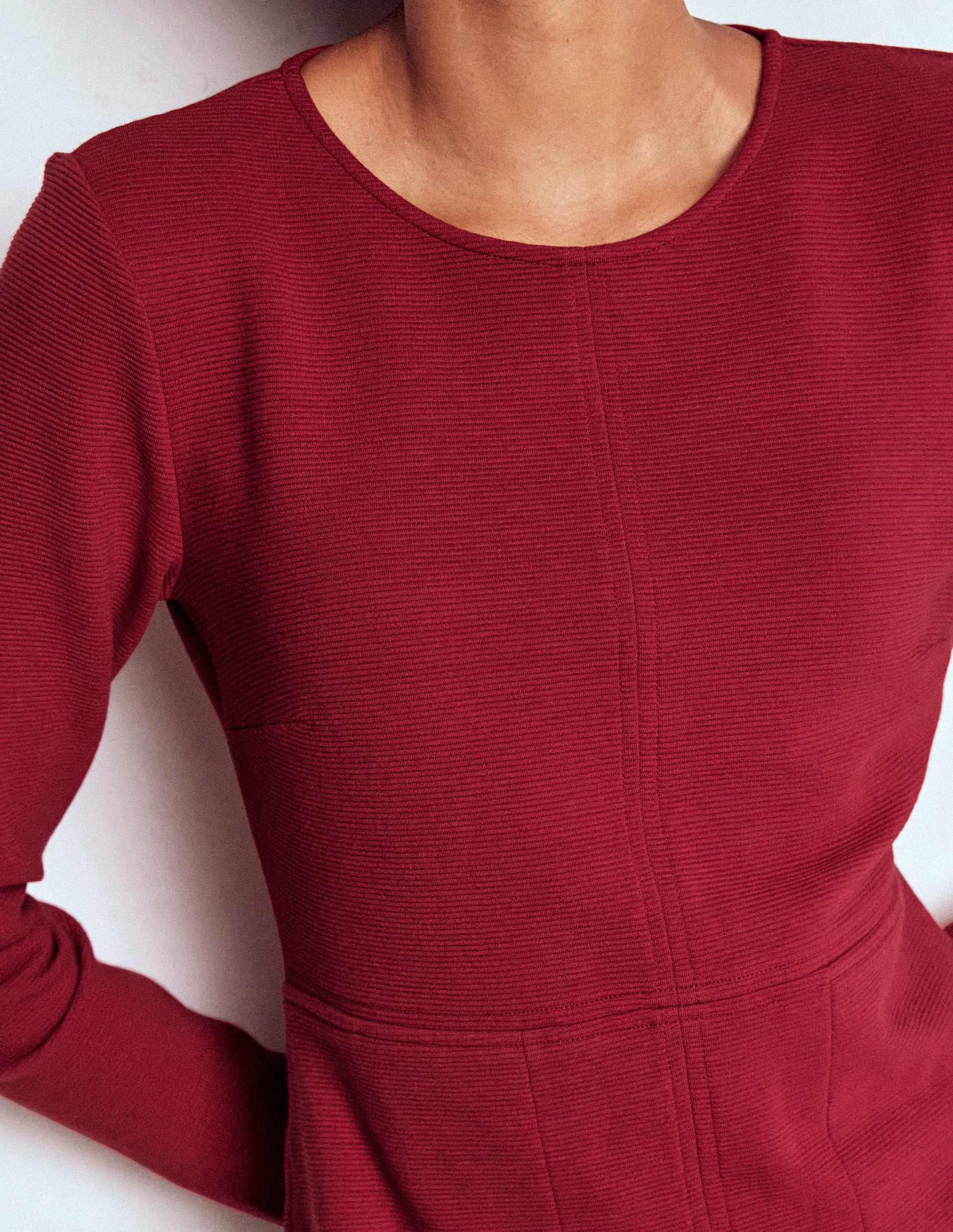 Cornelia Ottoman Dress-Red Liquorice-3